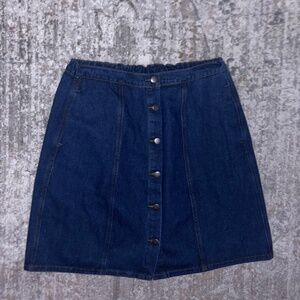 Jeans skirt, denim skirt with buttons